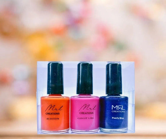 Nail Polish 3 Pack – Diverse Palette Collection | 12ml Each